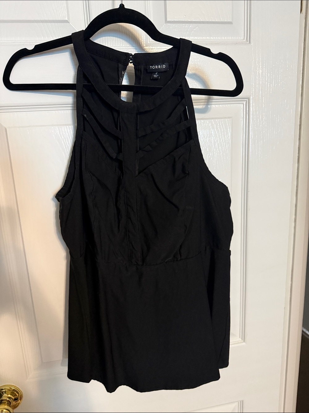 torrid Black Strappy Halter Camisole